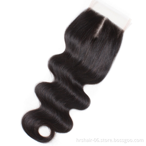 vendor stock cuticle aligned Vietnamese human hair golden body wave 5x5 closure